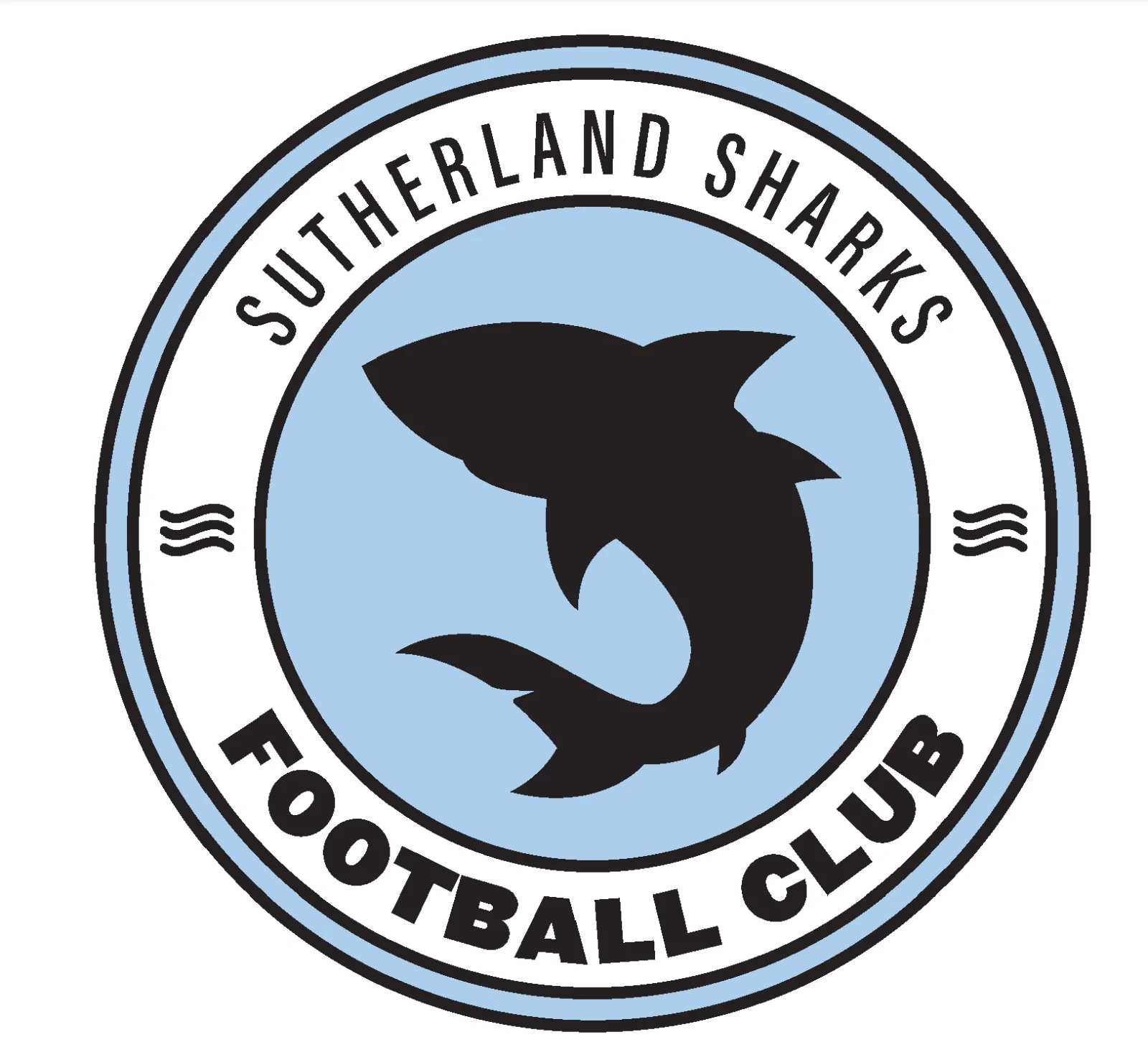 The Sutherland Sharks Football Club crest