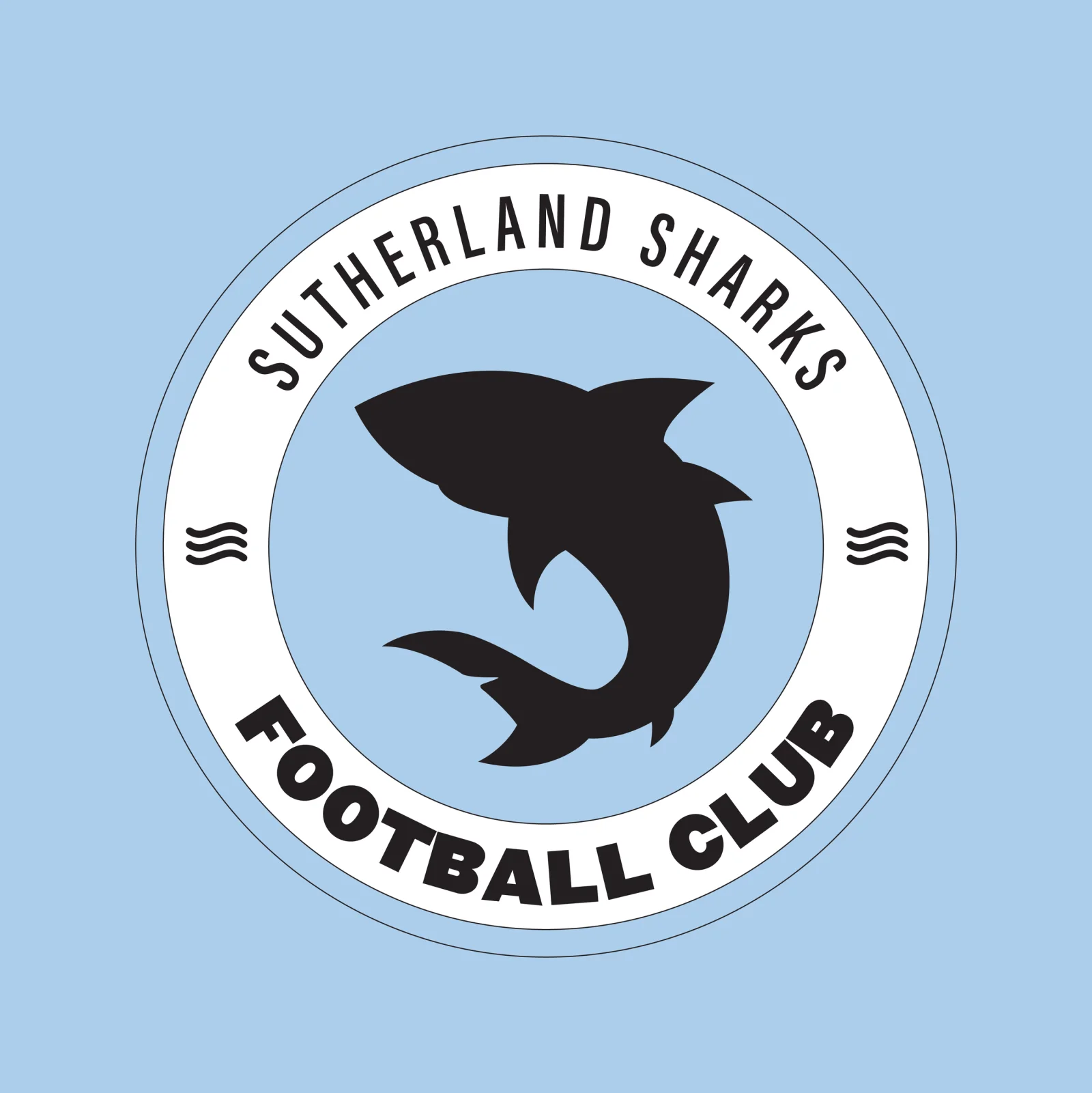 The Sutherland Sharks Football Club crest